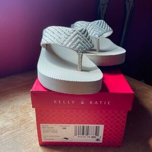Rhinestone Kelly & Katie Wedge Sandals